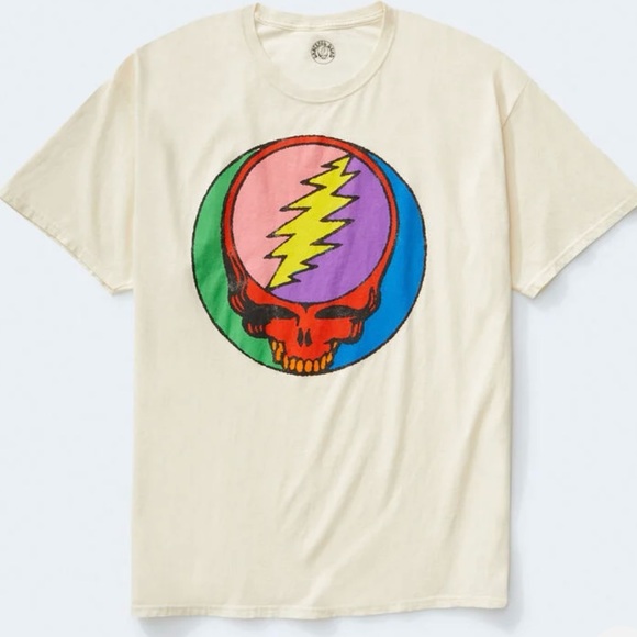 MAD Engine Other - NWT GRATEFUL DEAD Graphic Tee Rainbow Skull Logo Off White Size XS M OVERSIZED